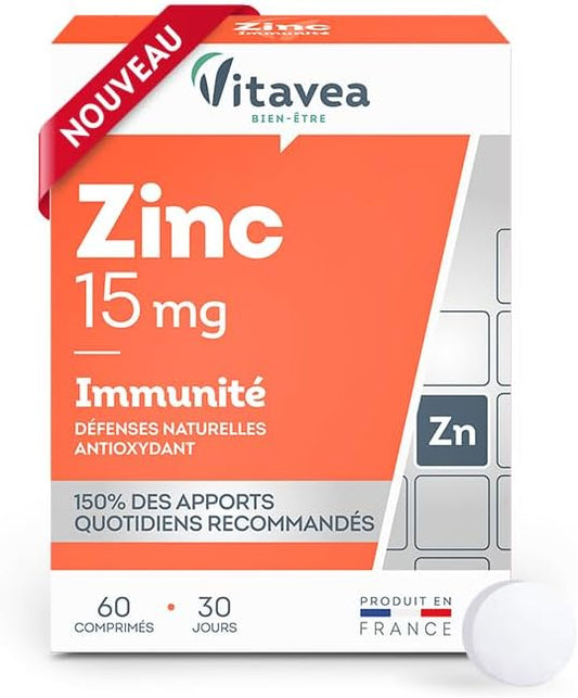 Vitavea Bien-être - Zinc - Défenses Naturelles & Antioxydant - 30 jours