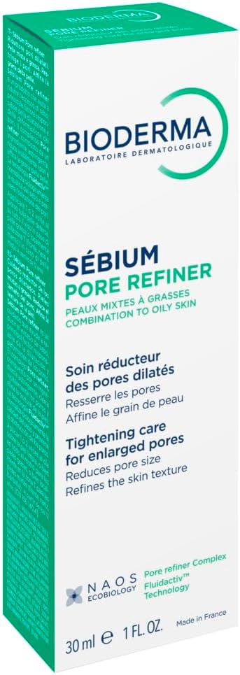 BIODERMA Sébium Pore Refiner – Soin correcteur dermatologique pour pores dilatés – Affine le grain de peau, réduit la brillance – Prescrit par des dermatologues – Tube 30 ml