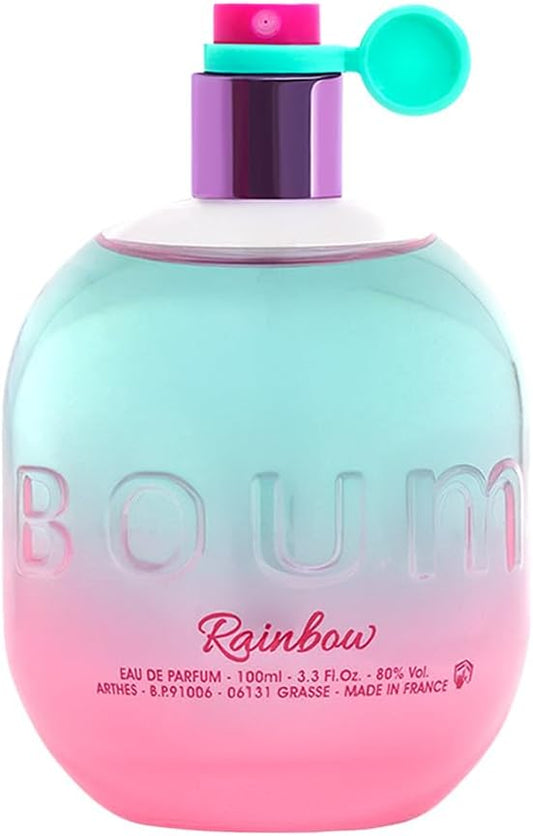 JEANNE ARTHES - Eau de Parfum Femme Boum Rainbow - Floral & Fruité - Musc et Vanille- Fabriqué en France à Grasse - Cadeau Femme - Flacon Vaporisateur 100 ml