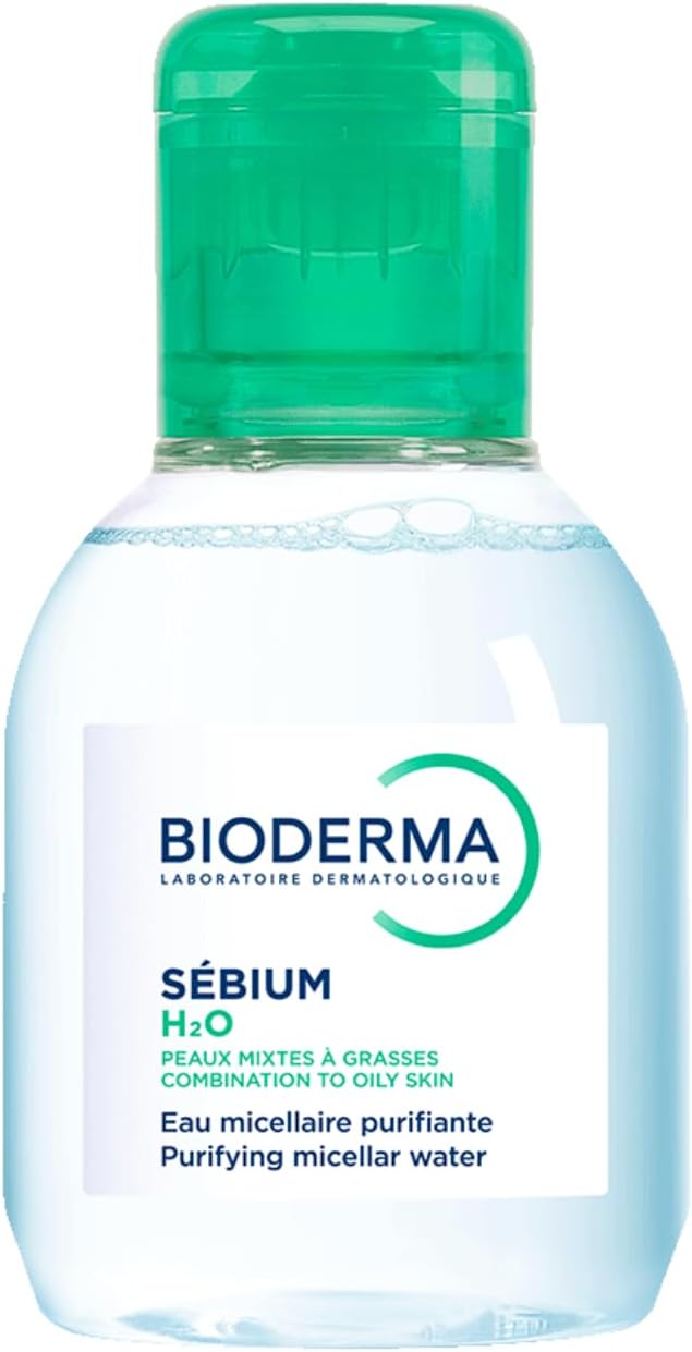 BIODERMA SÉBIUM H2O 100ml | Nettoyante et démaquillante – Purifie en douceur | Peaux mixtes, grasses ou à imperfections