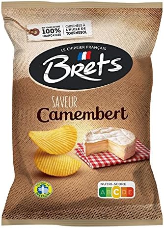 BRET'S - Patatas Fritas Sabor Camembert 125G - Pack De 4