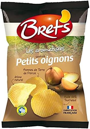 Patatas Fritas BRET'S Sabor Cebolleta - Bolsa 125G - Lote de 4