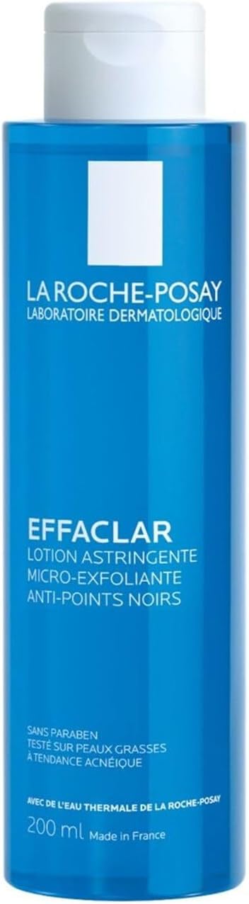 LA ROCHE-POSAY – Solution Anti-Impuretés pour Peau Grasse, Exfoliation Douce et Anti-Points Noirs (200 ml) – Pack de 2 – Vendu par pack