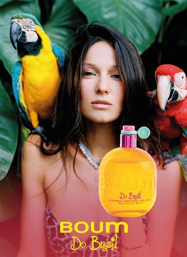 JEANNE ARTHES - Eau de Parfum Femme - Boum Do Brazil - Floral - Fleur de Tiaré et Musc - Fabriqué en France à Grasse - Cadeau femme - Flacon Vaporisateur 100 ml