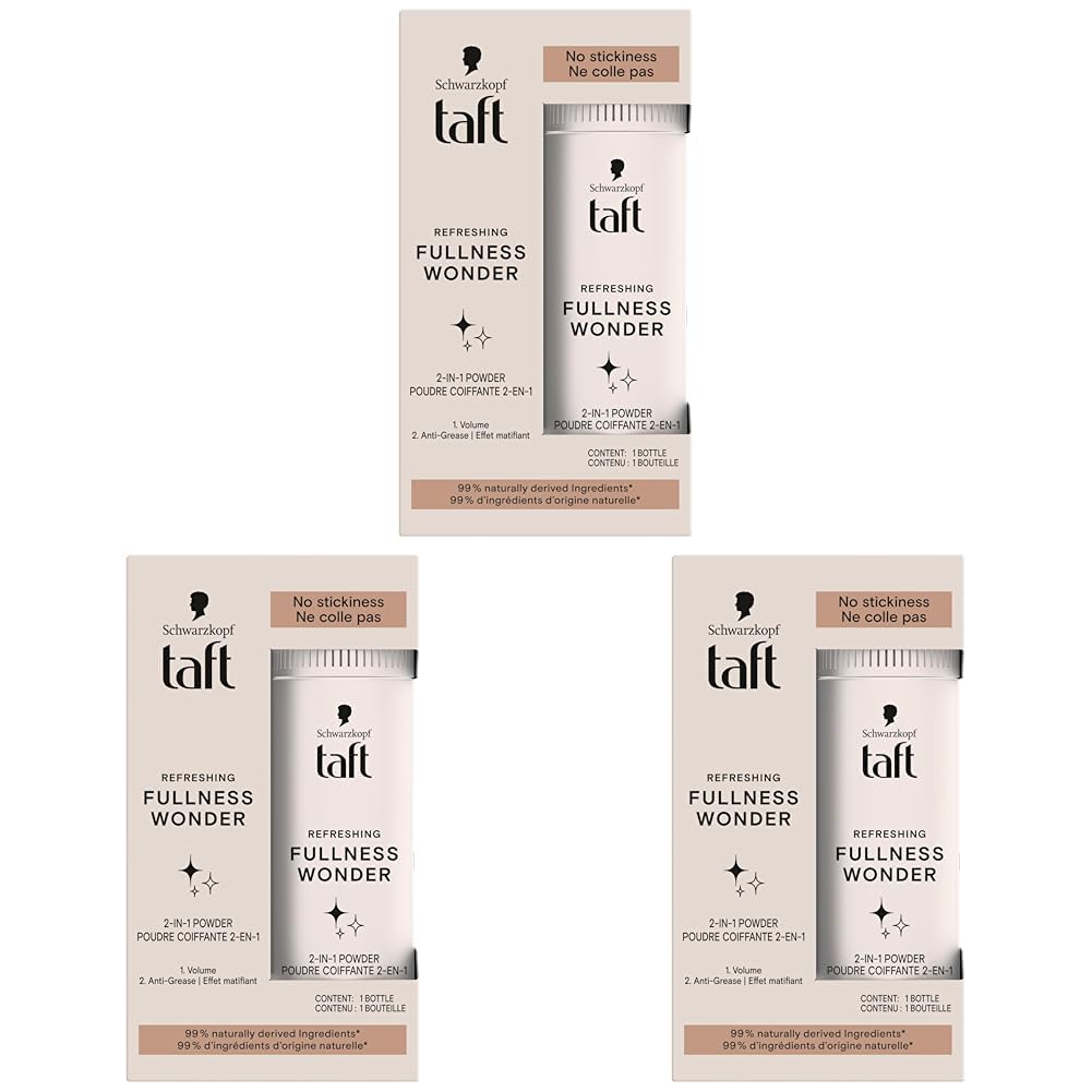 Taft Poudre Coiffante 2en1 10g Volume Instantané Matifiant Sans Residus