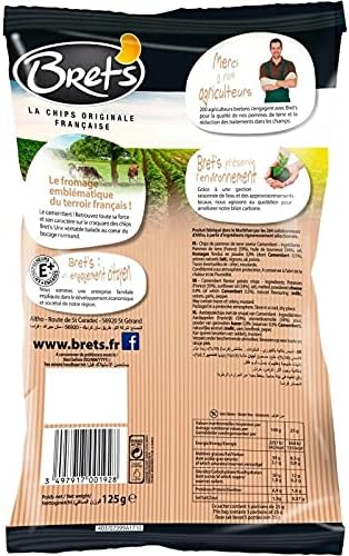 BRET'S - Patatas Fritas Sabor Camembert 125G - Pack De 4