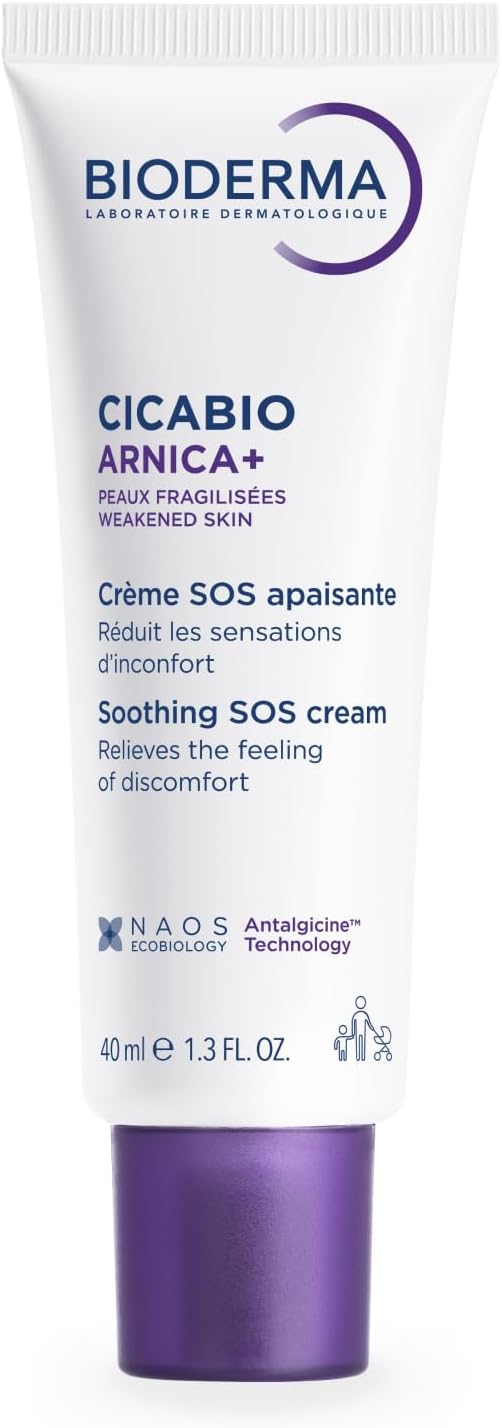 BIODERMA Cicabio Arnica+ Crème pour peau irritée et abîmée - Le soin SOS qui résorbe et décongestionne, idéal contre les chocs, bosses et écorchures - Pour toute la famille - Tube 40 ml