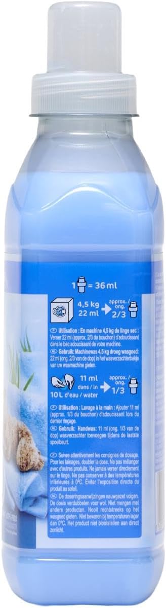 CARREFOUR ESSENTIAL Suavizante Concentrado Frescor Duradero, 360ml - Pack de 4