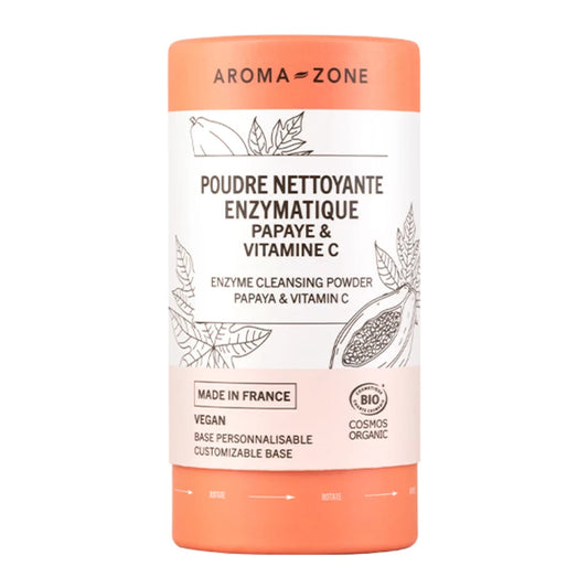 AROMA ZONE Poudre Nettoyante Enzymatique Papaye & Vitamine C - 100% Naturelle