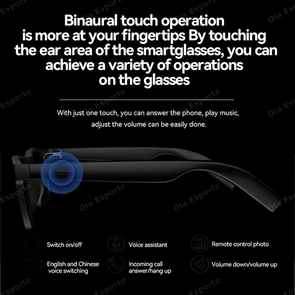 AI Smart Glasses Real-Time Translation hd Camera Image Recognition 8k HD Video