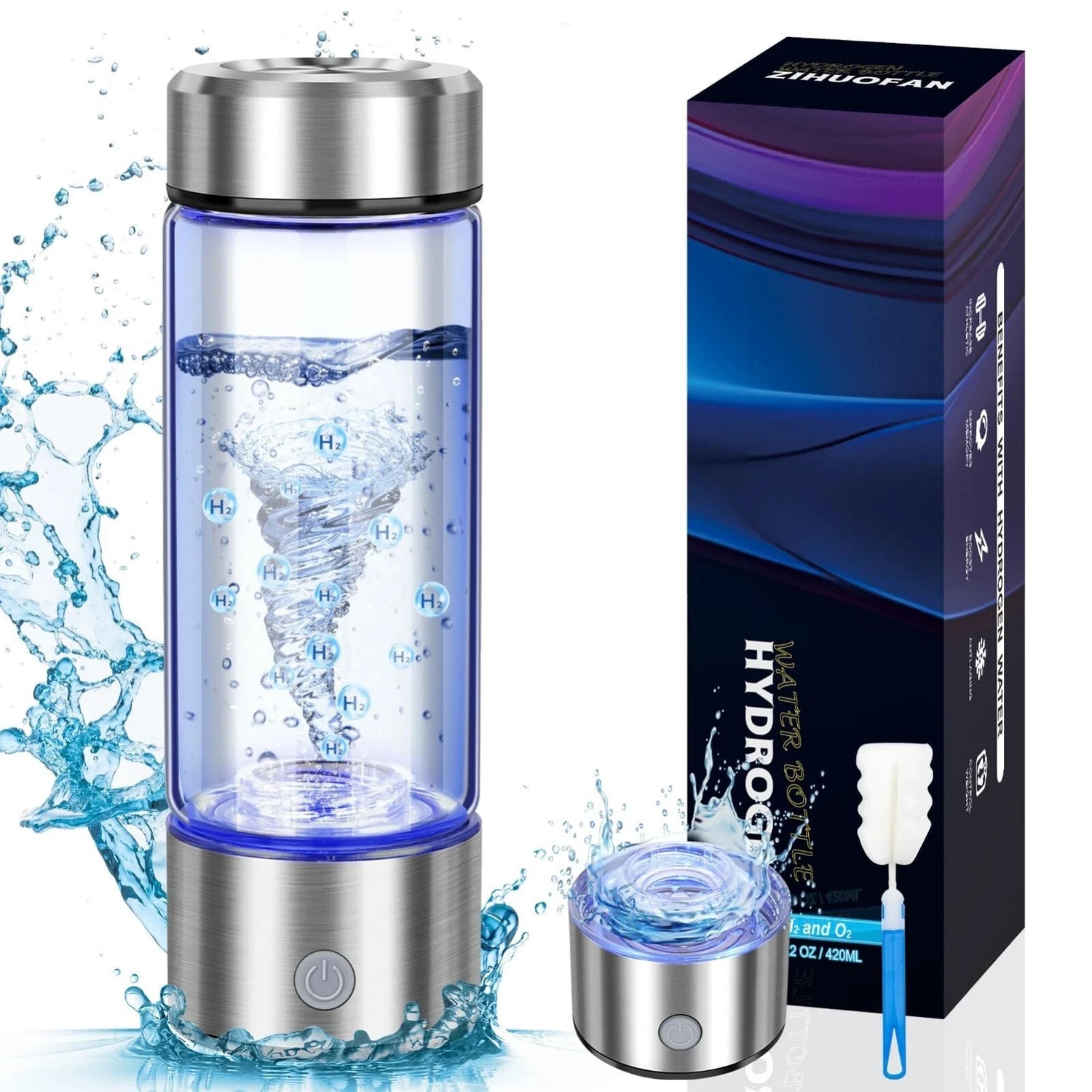 Hydrogen Water Bottle Generator – Portable Rechargeable Rich Water Maker