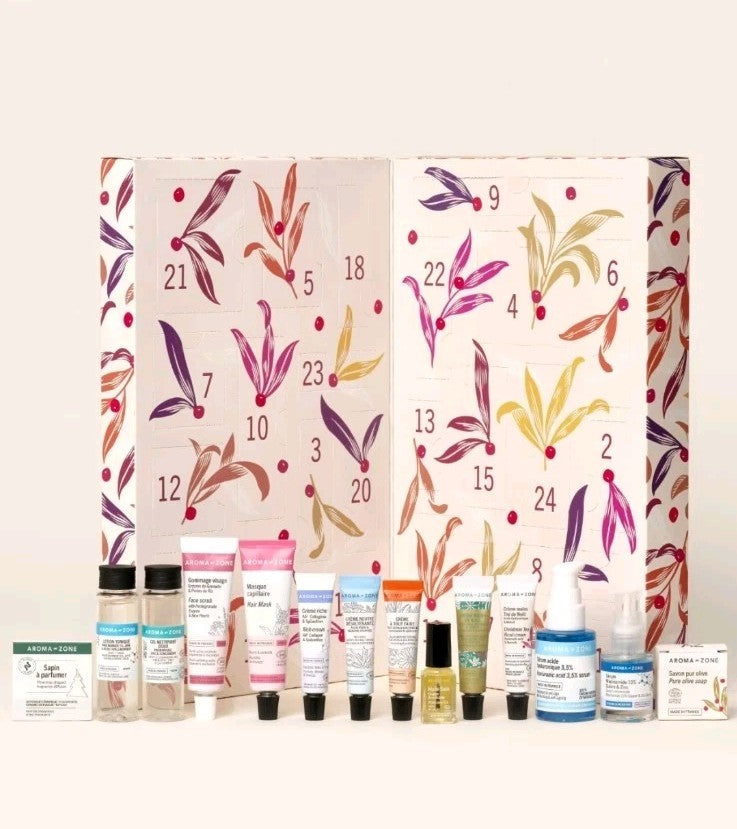 Calendrier de l’Avent 2025 Aroma Zone 24 Soins Beauté Naturelle français
