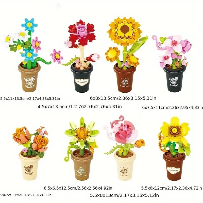 Jeux Assemblage Décoration Fleurs Mini, Jeux Adultes Et Enfant aléatoire x1