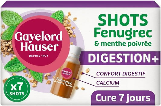 GAYELORD HAUSER Fenugrec Shot digestion Menthe poivrée Favorise la digestion FR