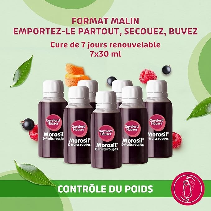 GAYELORD HAUSER morosil & fruits rouges shot minceur contrôle le poids FRANCE 7j