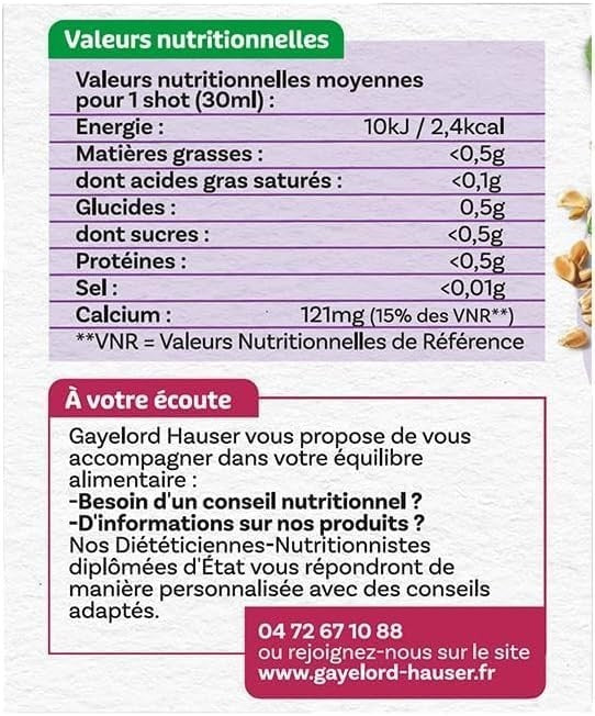 GAYELORD HAUSER Fenugrec Shot digestion Menthe poivrée Favorise la digestion FR