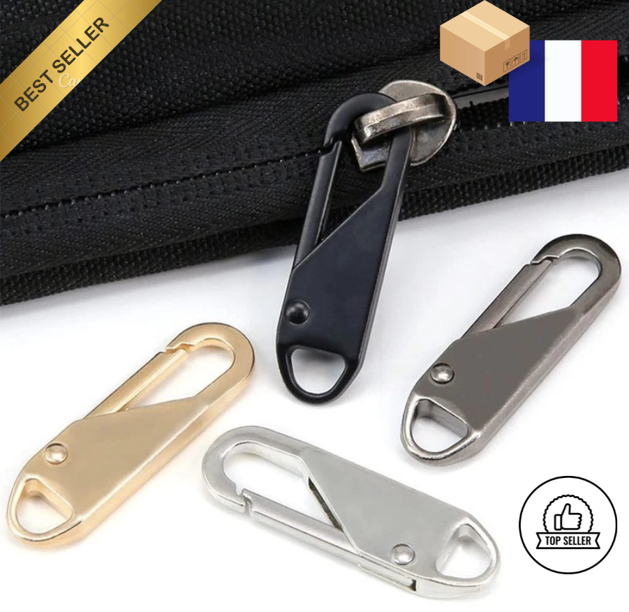 Tirette réparation Fermeture éclair Braguette zip Lot de 4
