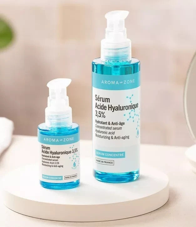 Sérum Acide Hyaluronique 3,5% Anti-âge, Anti-rides, fermeté, peau lisse et hydra