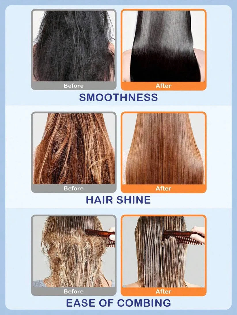 Masque cheveux à la kératine poche 100ml brillance douceur et réparation