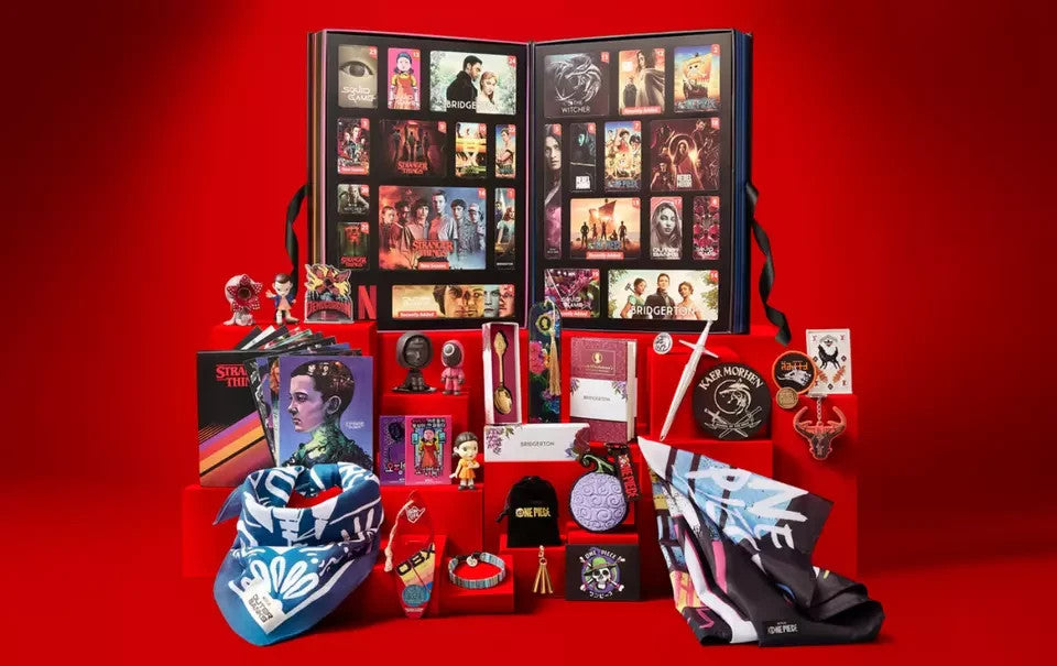Calendrier de l'Avent, Coffret Cadeau "Netflix" Deluxe 24 cadeaux série exclu !