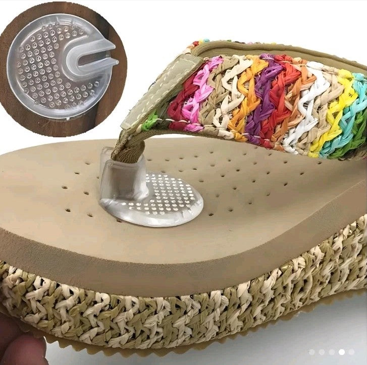 2pcs Protection sandales Tong Coussin de Silicone Gel Pads Protecteur d'orteil