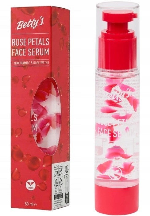 Sérum visage Betty's pétales de rose hydratante & anti-âge vegan niacinamide 50m