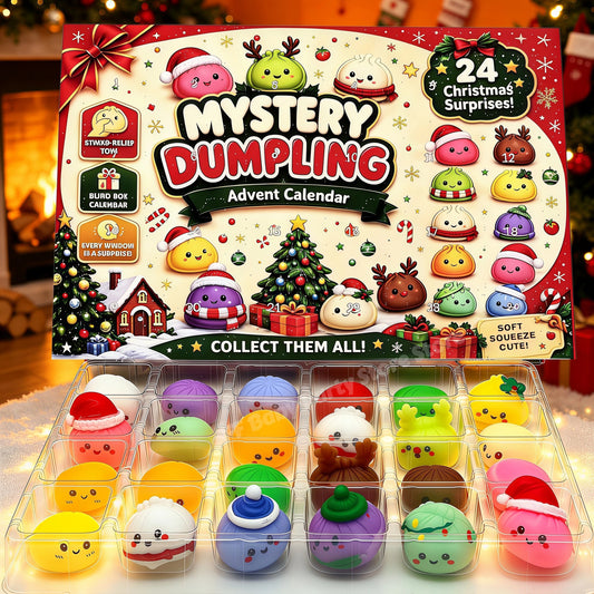 Calendrier de l'Avent Squishy Noël 2026 — 24 Surprises Anti-Stress