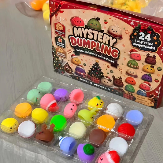 Calendrier de l'Avent Squishy Noël 2026 — 24 Surprises Anti-Stress