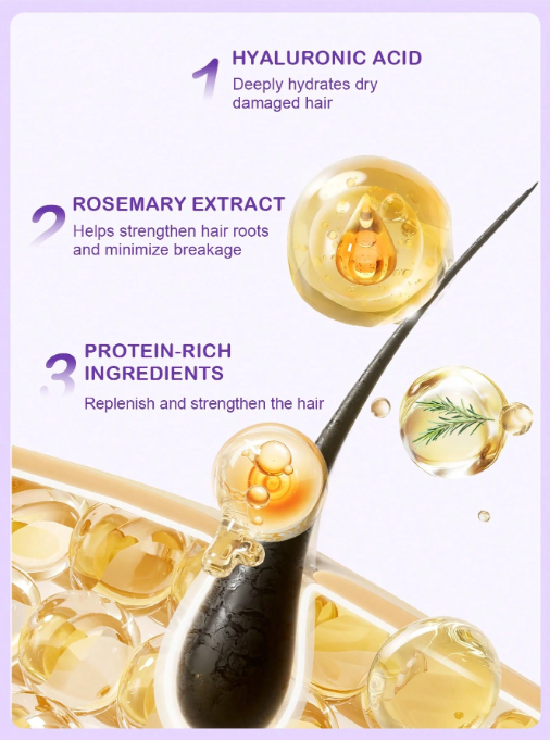 Masque cheveux à la kératine poche 100ml brillance douceur et réparation