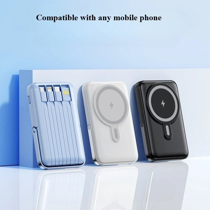 Portable Magnetic Power Bank Wireless Charger for iPhone Xiaomi Fast Charge lot
