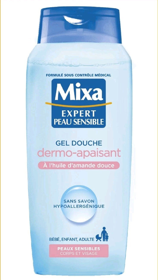 Mixa Gel Douche Dermo-Apaisant à l'Huile d'Amande Douce 1 Unité x 400 ml