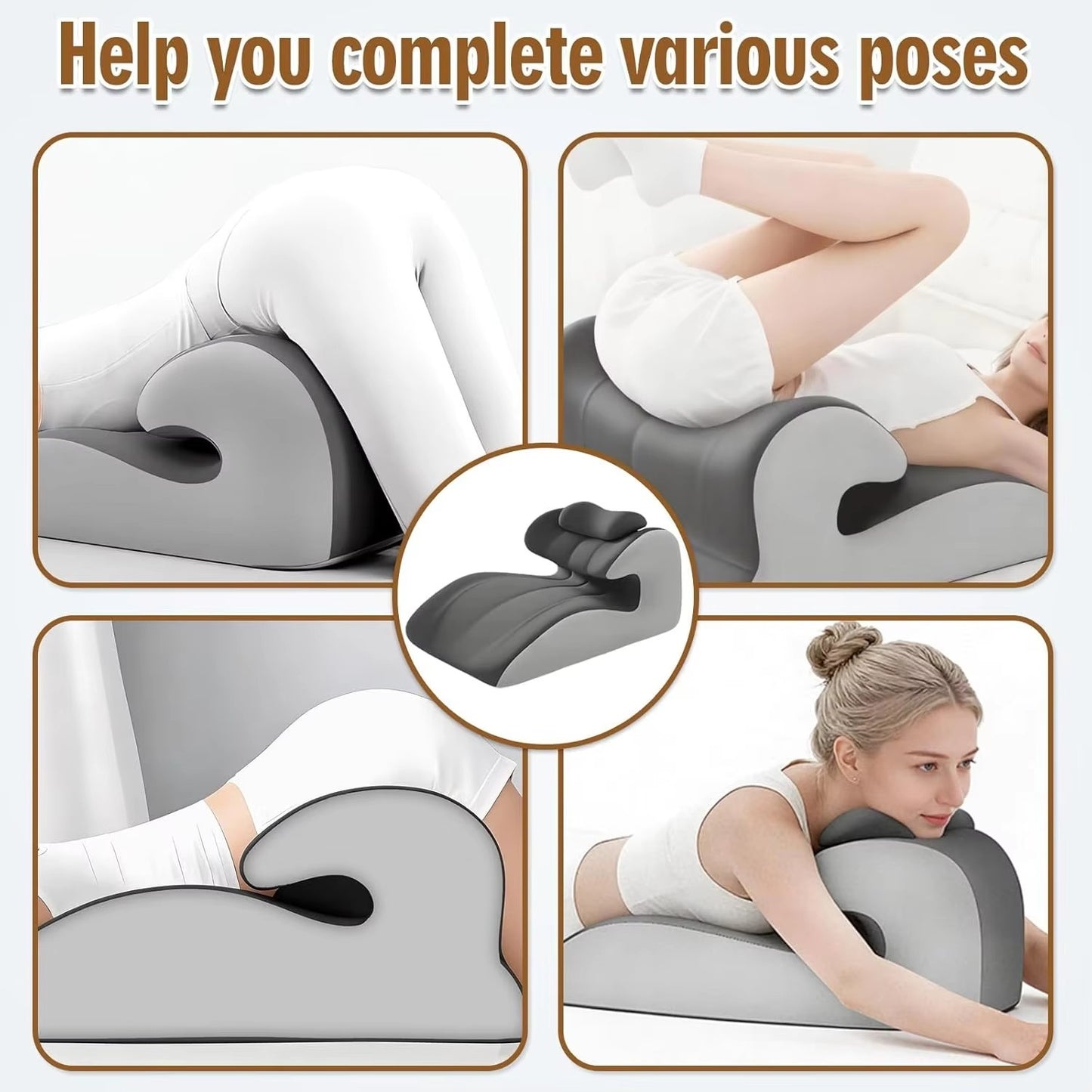Sweet Spot Couple Pillow Couple Pillow Hip Pad Wedge Pillow Memory Foam 27°Angle