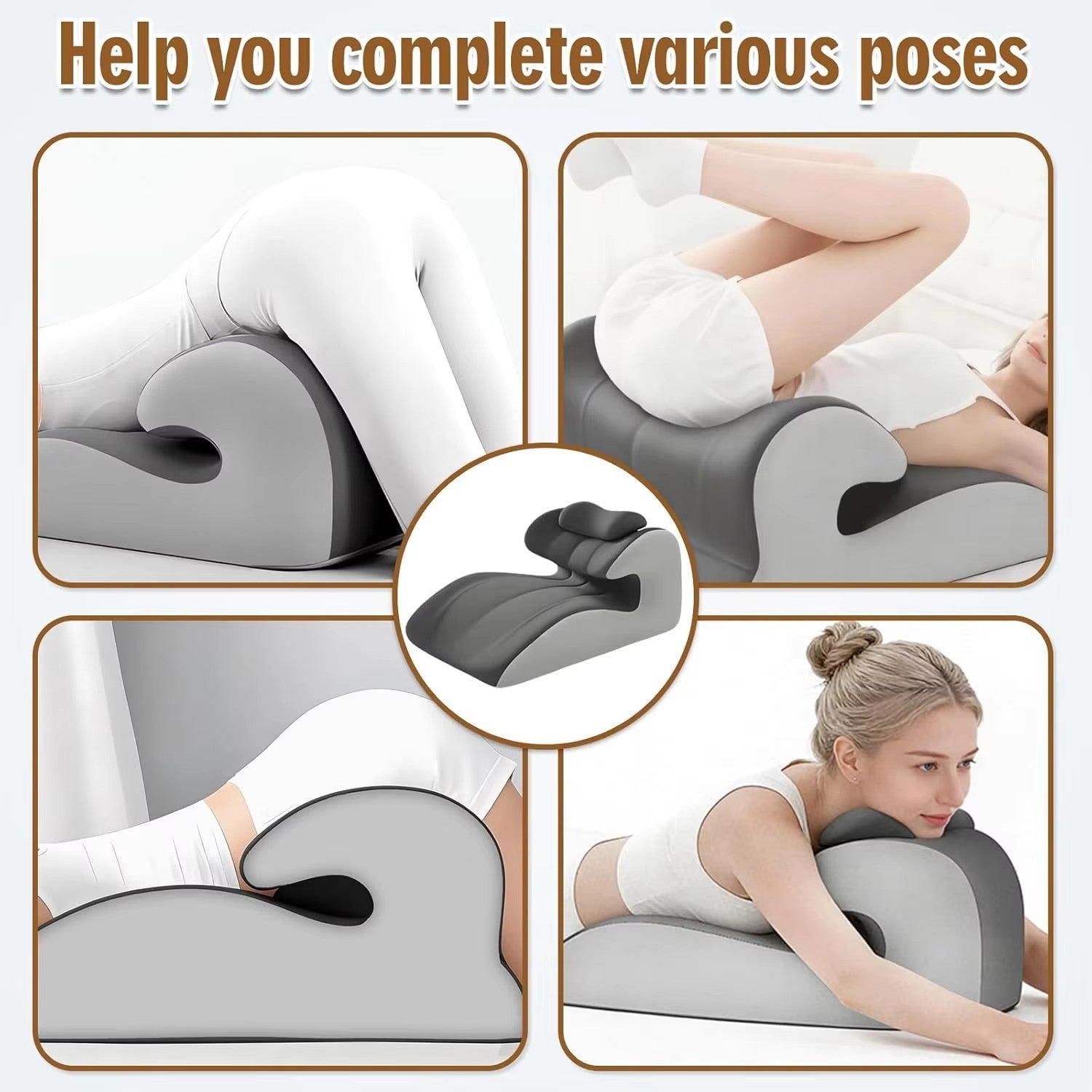 Sweet Spot Couple Pillow Couple Pillow Hip Pad Wedge Pillow Memory Foam 27°Angle