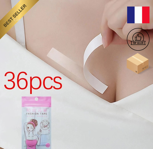 Body Fashion Tapes - Bandes Adhésives Double-Face Transparentes et Hypoallergéni