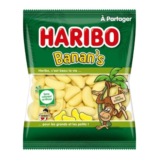 Haribo - Banan's - Paquet de Bonbons 300g