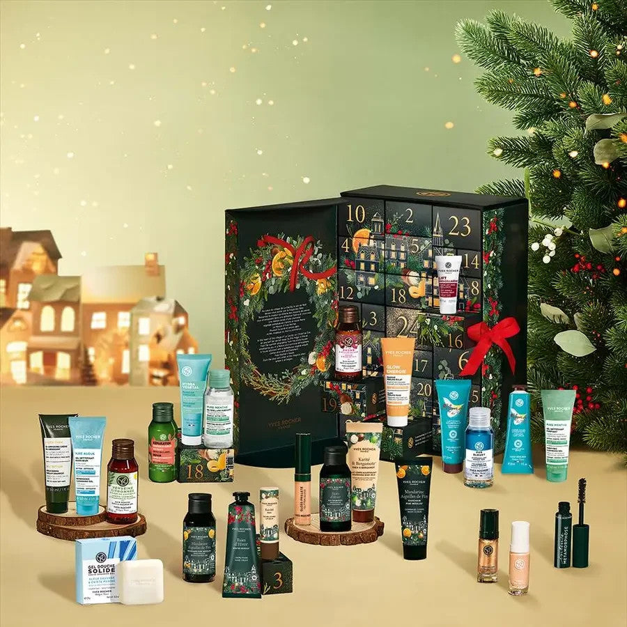 NEUF YVES ROCHER CALENDRIER DE L’AVENT 2025 A TIROIRS / 24 PRODUITS DE BEAUTE