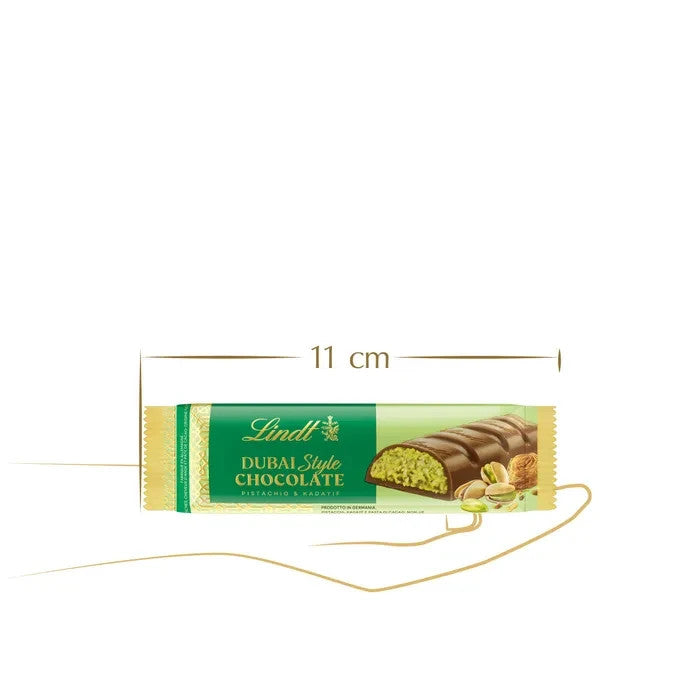 Lindt Dubaï Style barre de chocolat Lait 40 g | Pistache & Kadayif | Dubai