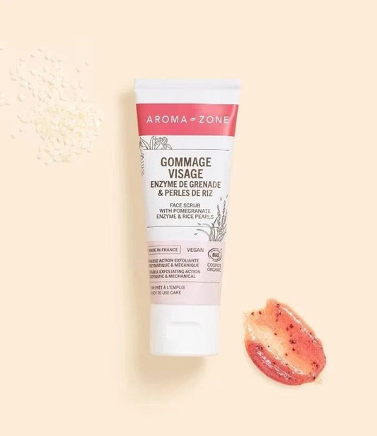 AROMA-ZONE Gommage visage Enzyme de grenade & perles de riz