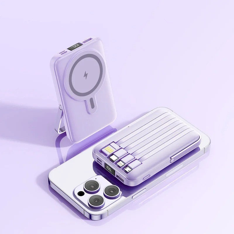 Portable Magnetic Power Bank Wireless Charger for iPhone Xiaomi Fast Charge lot