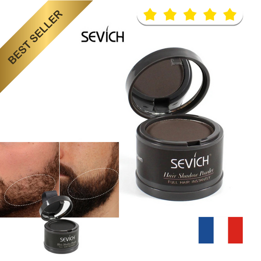 Sevich Poudre de Cheveux / barbe Densifiante Calvitie Fibers - teinte brun foncé