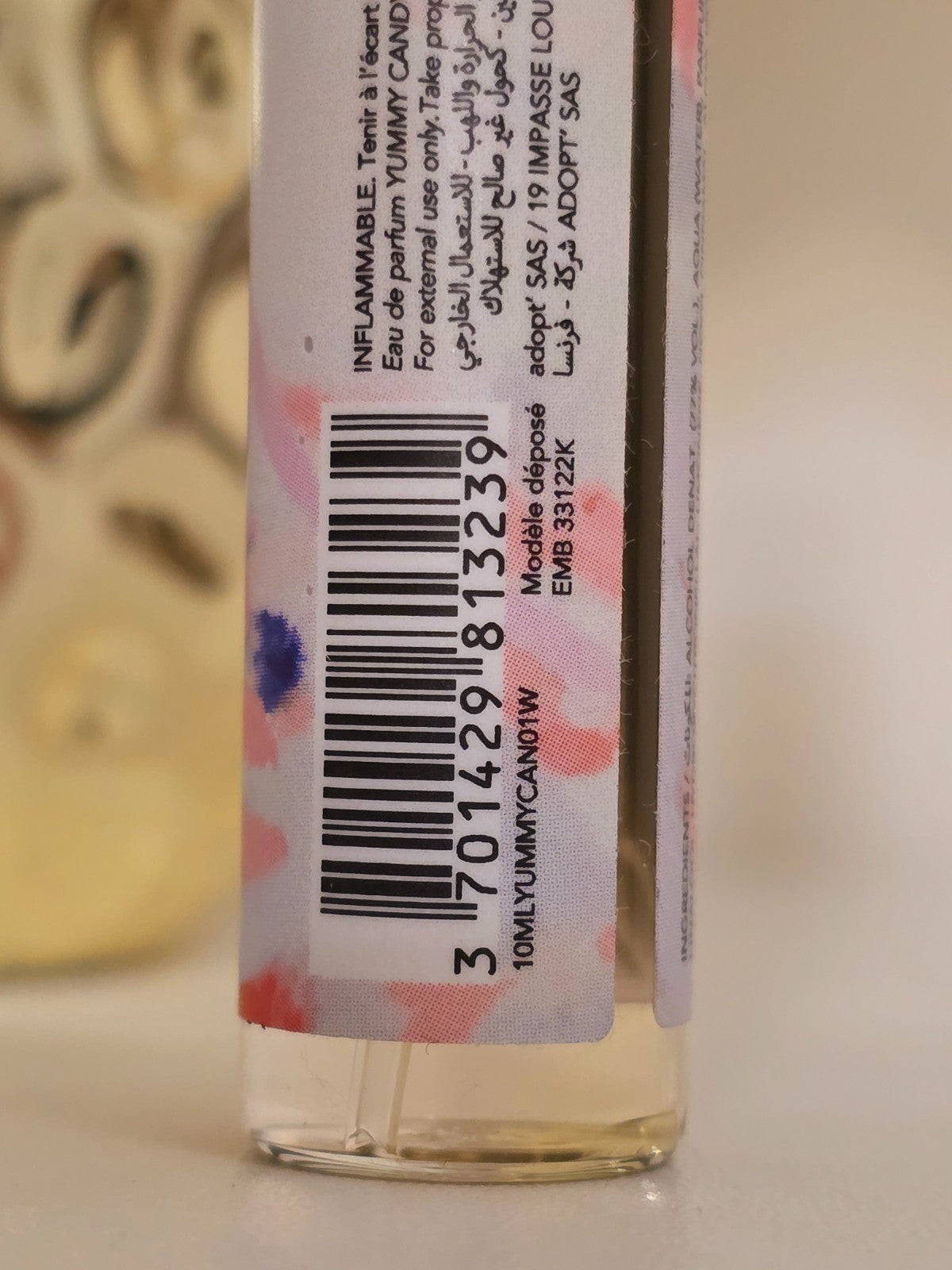 ADOPT' Eau De Parfum Yummy Candy 10 ml parfum femmes - vaporisateur de poche