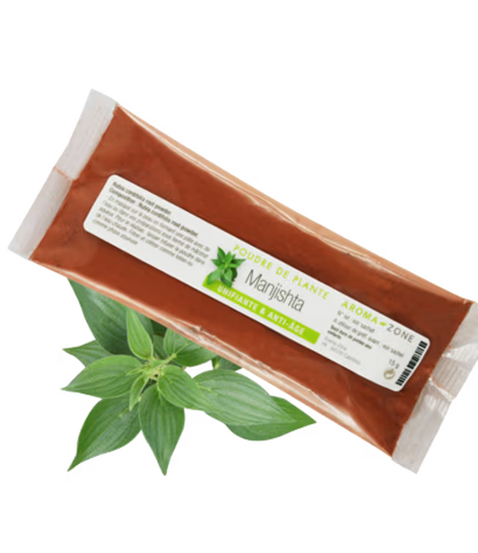 Poudre aroma-zone de Manjishta Anti-âge & purifiante impuretés rides taches