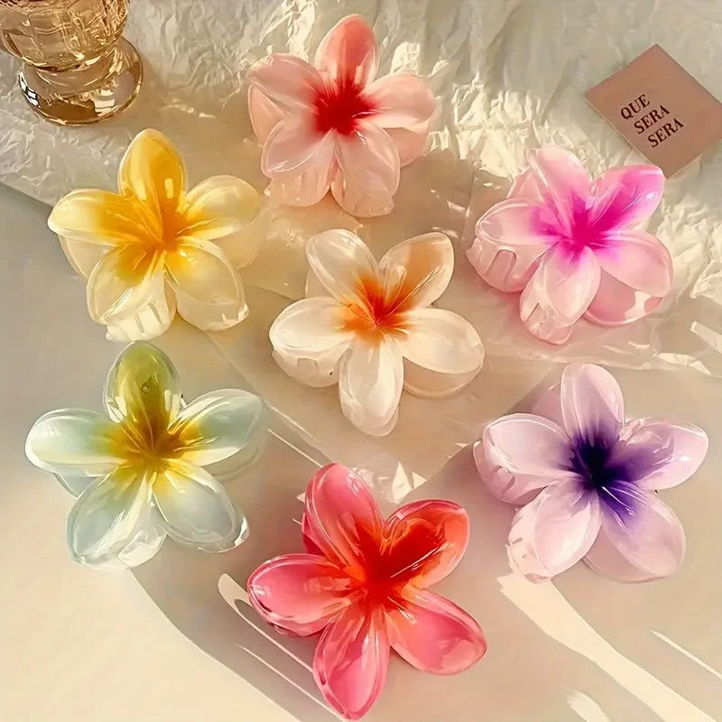 Lot de 6 petites pinces à cheveux en forme de fleur pour femme jolie coloré