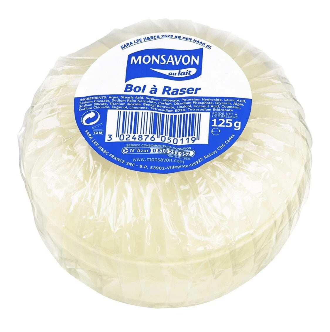 Bol à Raser Monsavon - Lot de 4 bols (125g x 4) - homme et femme - Envoi rapide