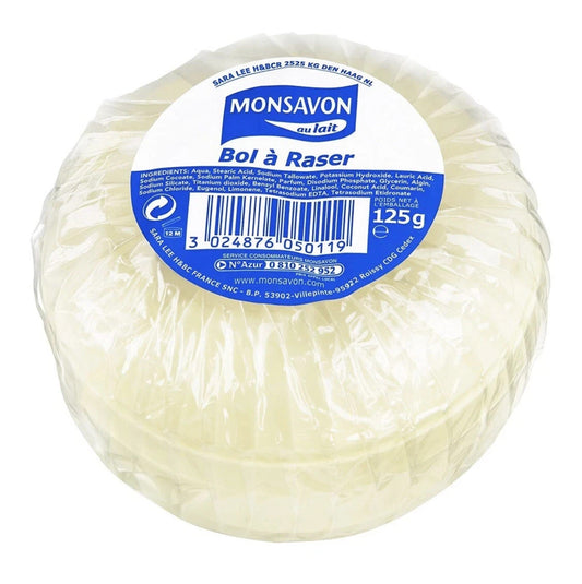 Bol à Raser Monsavon - Lot de 4 bols (125g x 4) - homme et femme - Envoi rapide