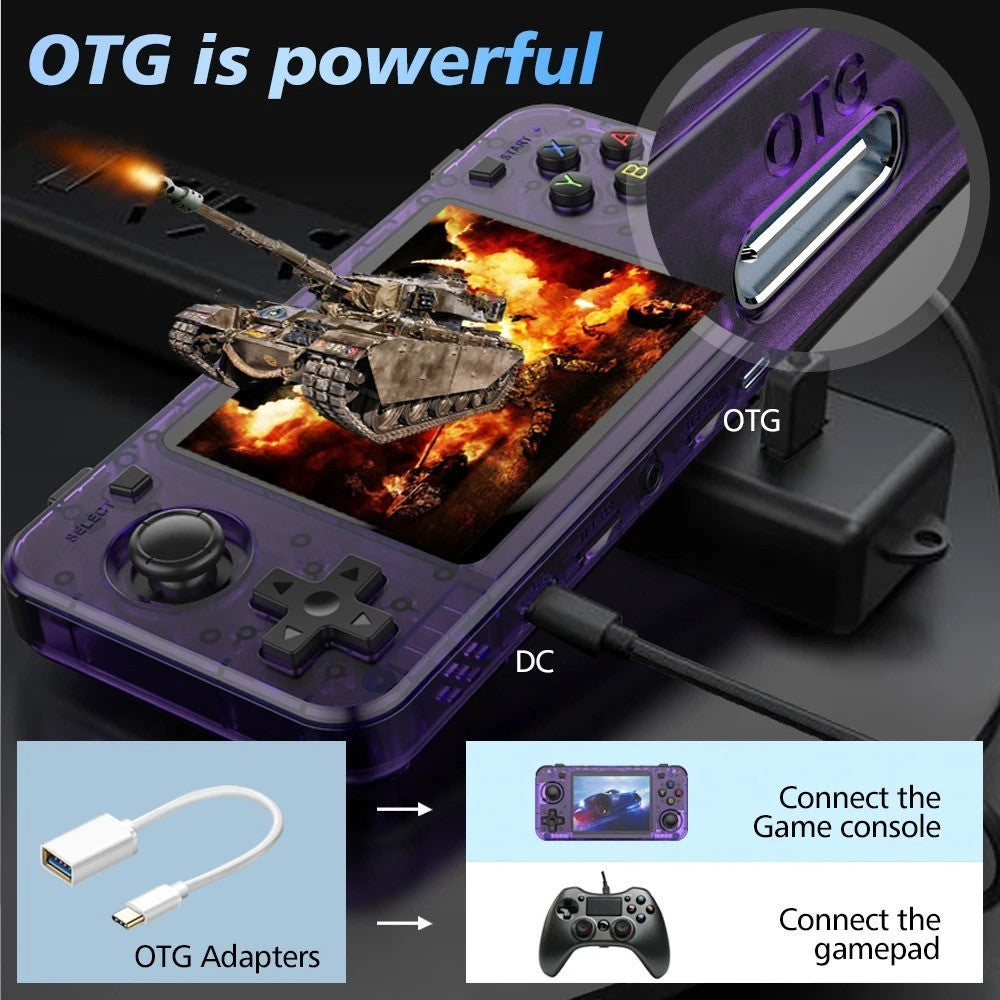 R36S Retro Handheld Game Console 64GB Linux 3.5 IPS Portable Gaming