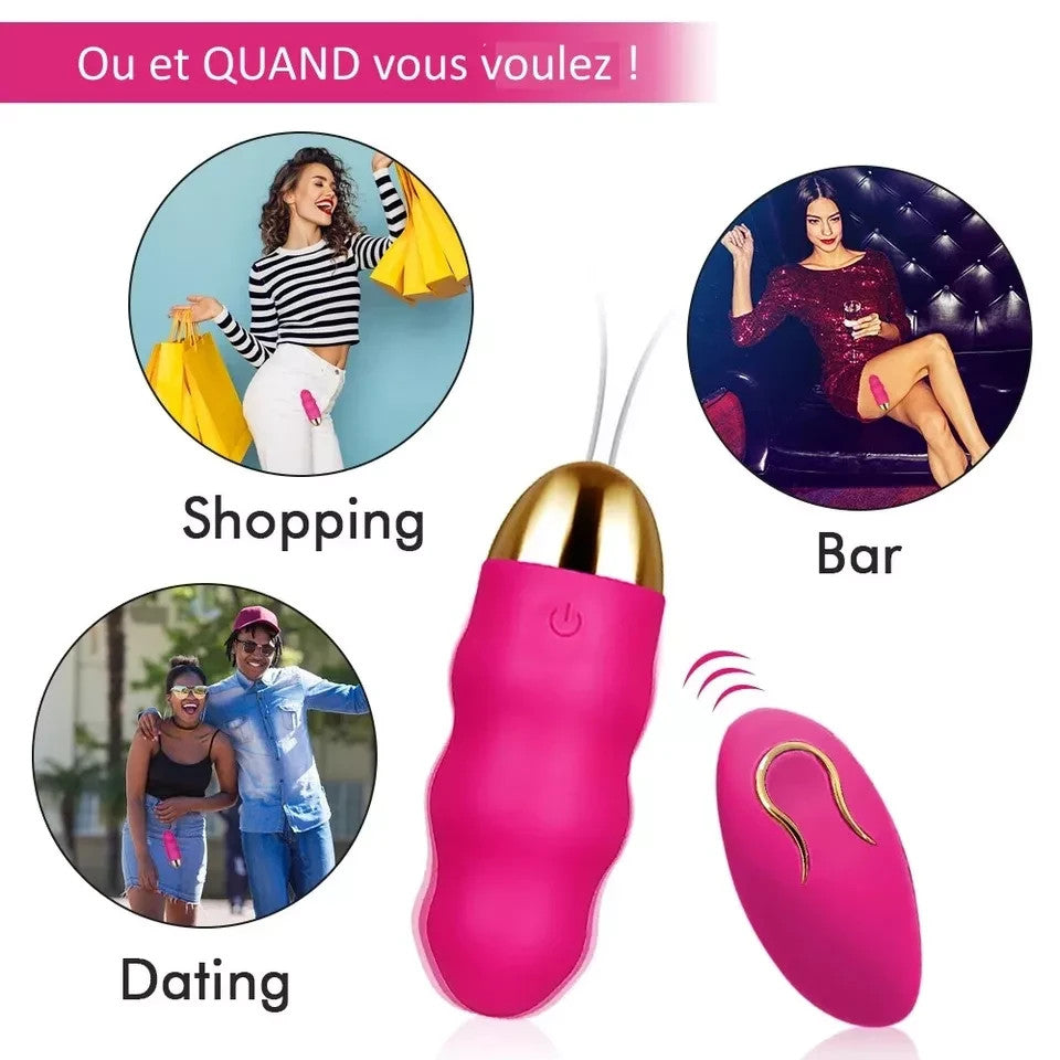 24h/48h Oeuf Vibrant sextoy jeu couple distance télécommande petit vibromasseur
