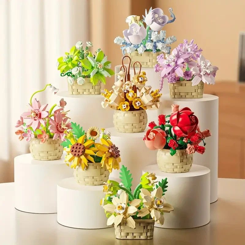 Jeux Assemblage Décoration Fleurs Mini, Jeux Adultes Et Enfant aléatoire x1