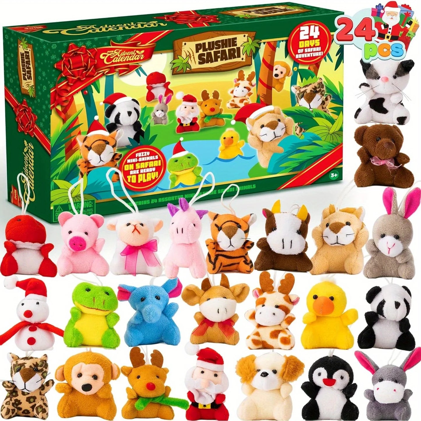 🧸 Calendrier de l'Avent 2026 — 24 Mini-Peluches Animaux & Noël