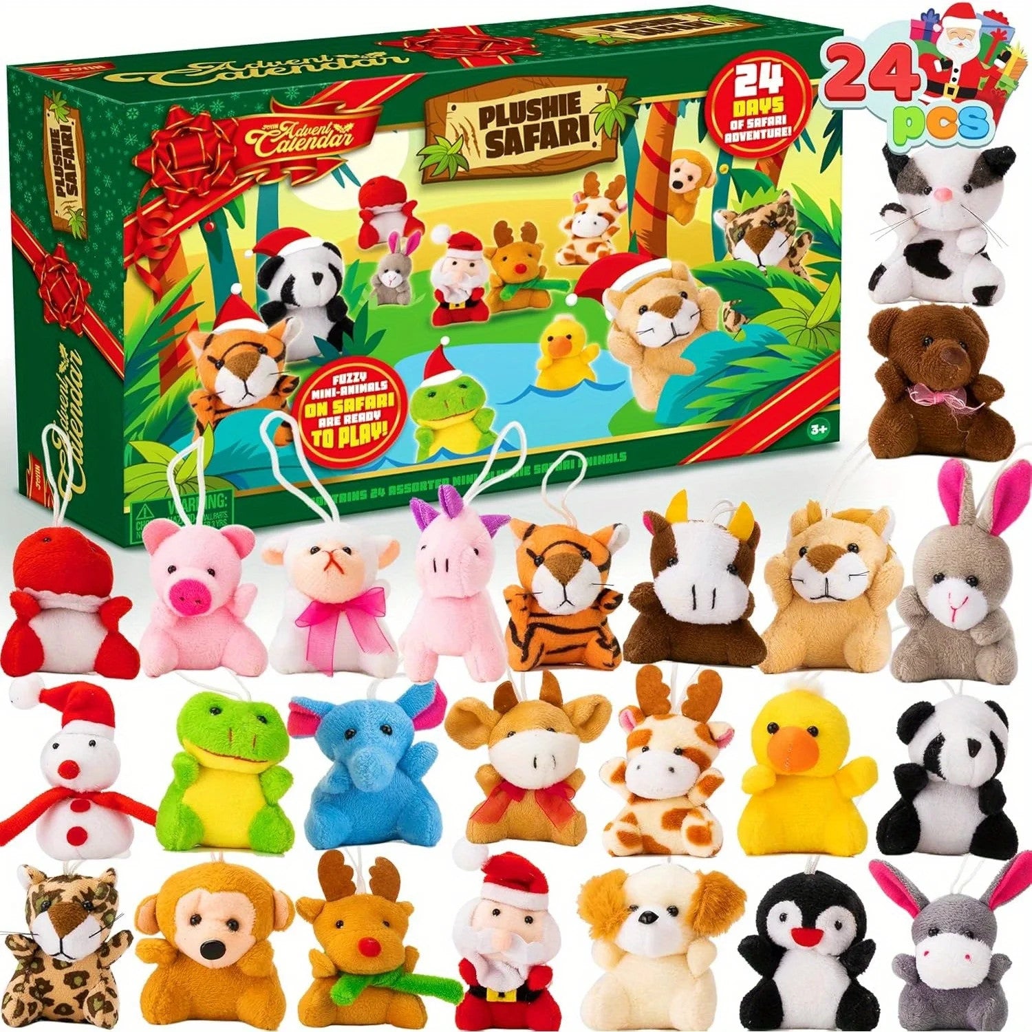 🧸 Calendrier de l'Avent 2026 — 24 Mini-Peluches Animaux & Noël